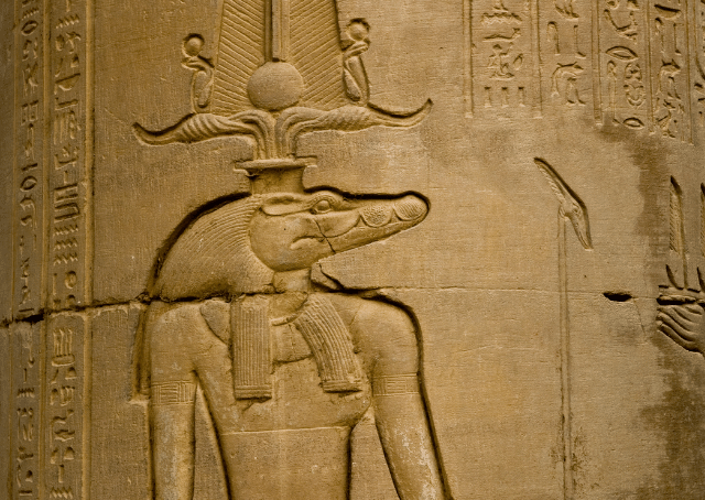 Der antike ägyptische Gott Sobek
