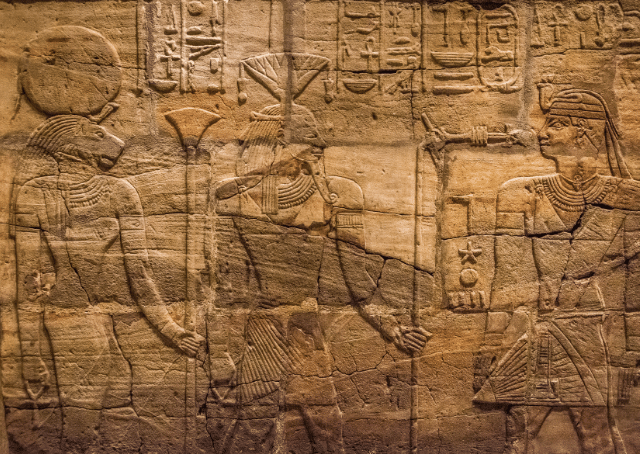 Altägyptische Götter mit Khepri