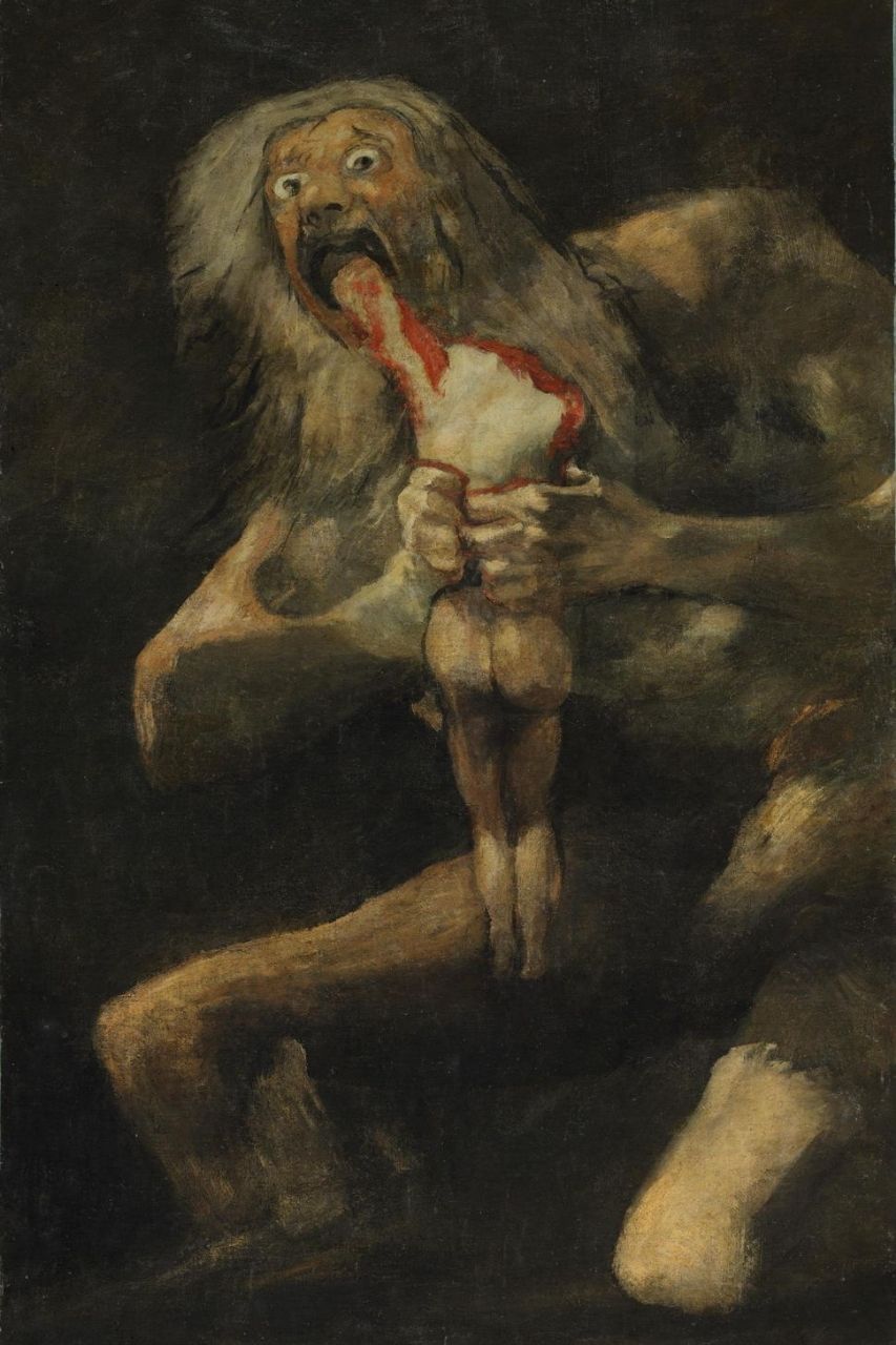 Kronos verschlingt seinen Sohn, von Goya