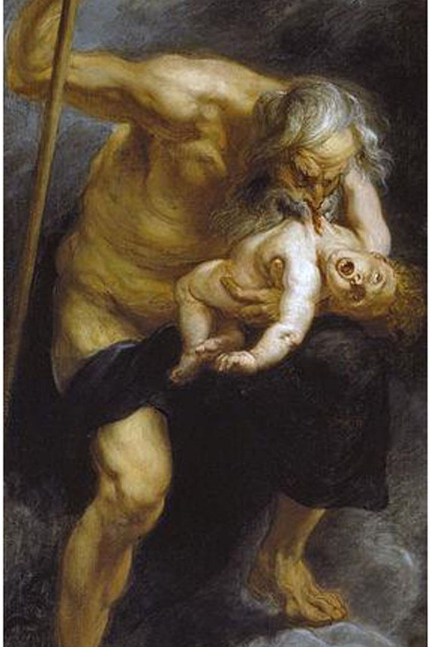 Kronos verschlingt Poseidon, von Rubens