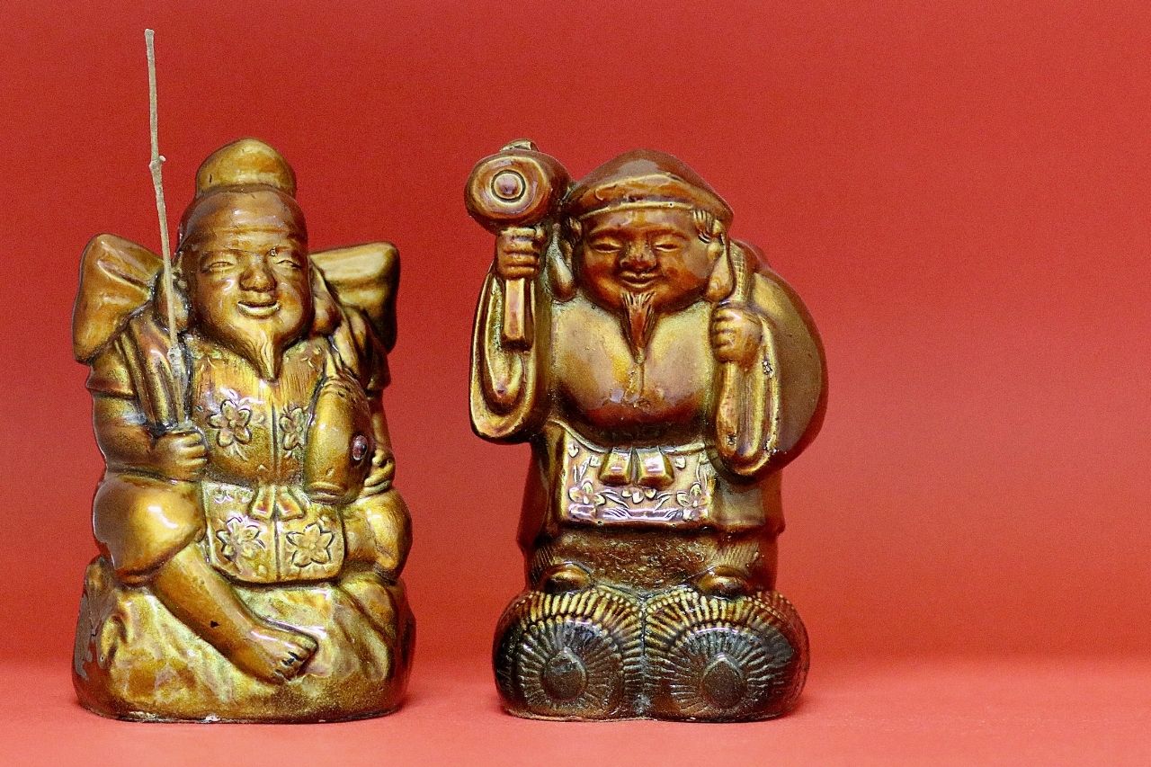Daikoku und Ebisu die sieben Glücksgötter