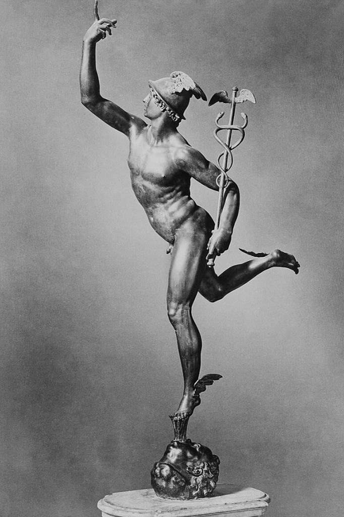 Mercur, der römische Gott der Diebe und der Bauer