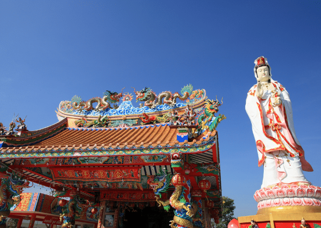 Statue der chinesischen Mondgöttin Chang'e