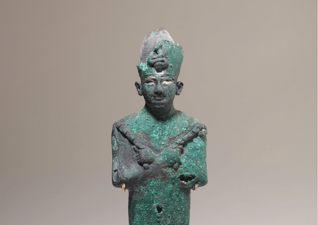 Statue des ägyptischen Gottes des Jenseits und Herrn der Toten Osiris