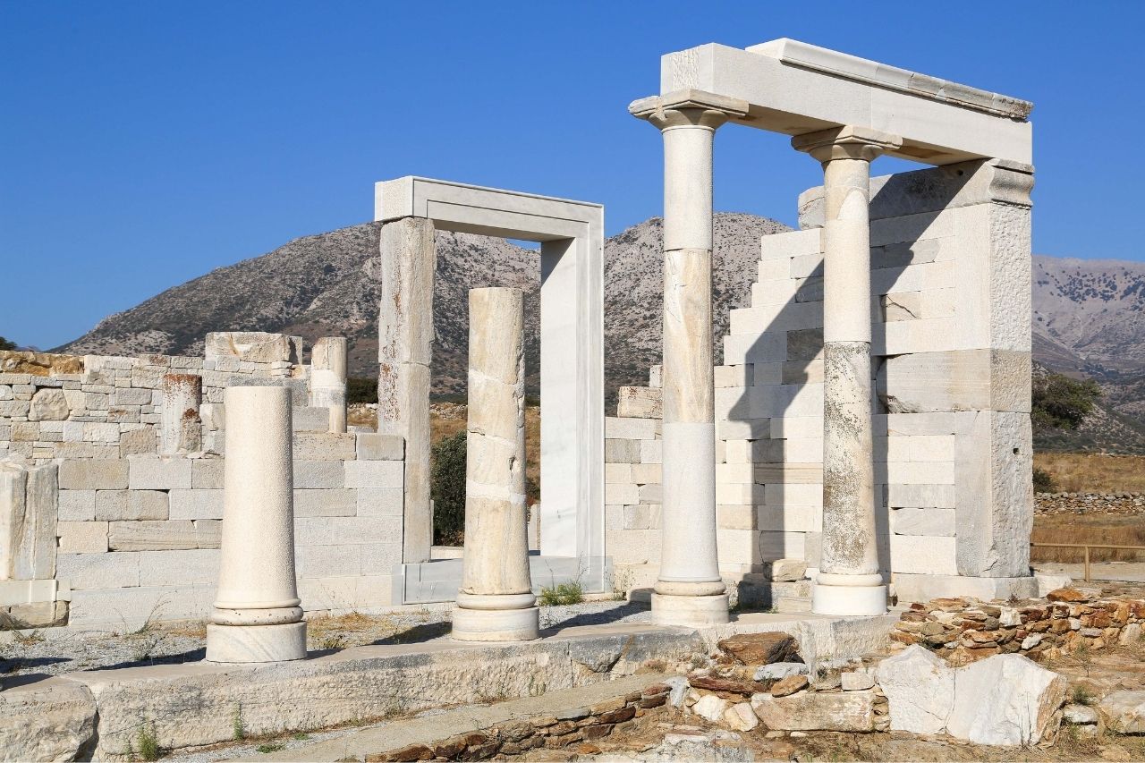Der Tempel der griechischen Göttin Demeter, Naxos