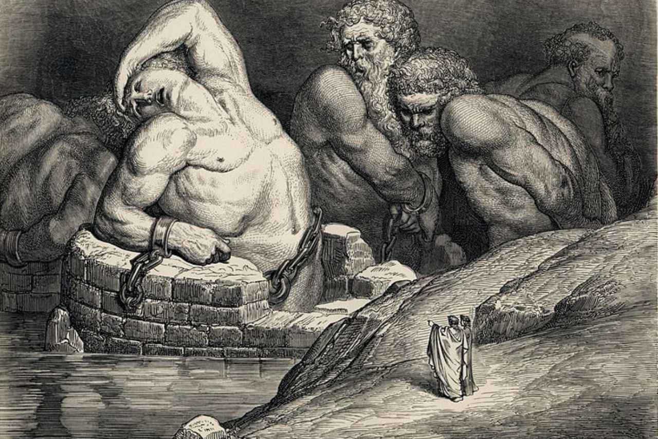 Titanen, in den Tartaros verbannt