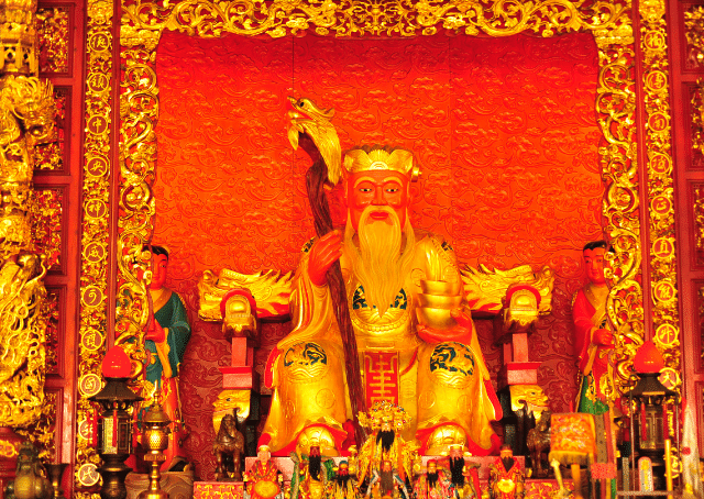 Yue Lao, der alte chinesische Gott der Liebe und Ehe