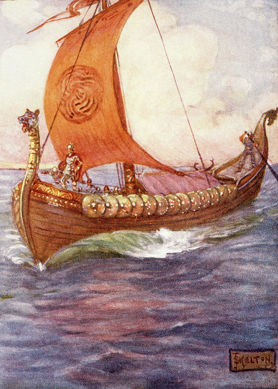 Illustration von Beowulf von Kelton
