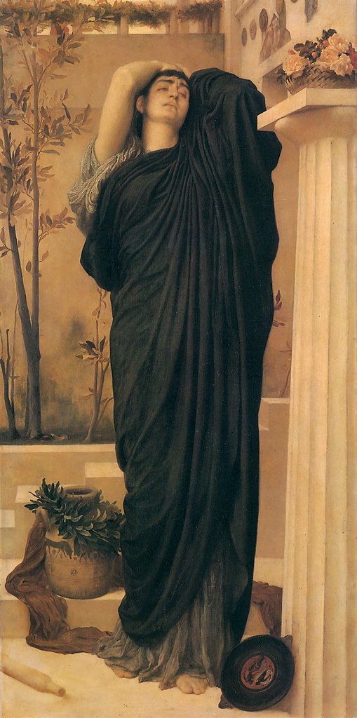 Elektra am Grab des Agamemnon von Frederic Leighton