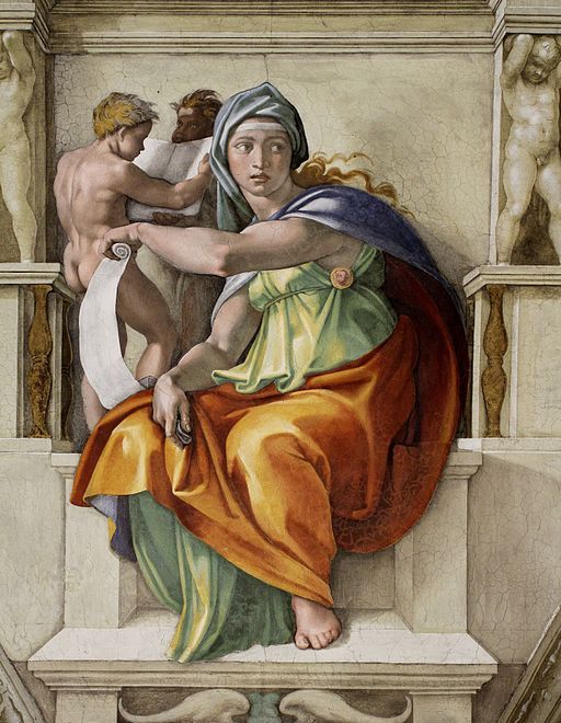 Darstellung der Praxagora aus Aristophanes' Ecclesiazusae