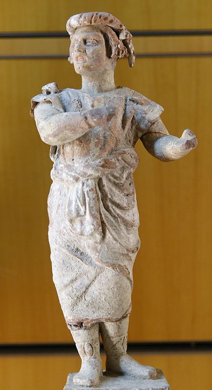 Statuettenfigur eines Schauspielers der Neuen Komödie