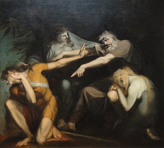 Ödipus verflucht Polyneikes vor dem schicksalhaften Exil