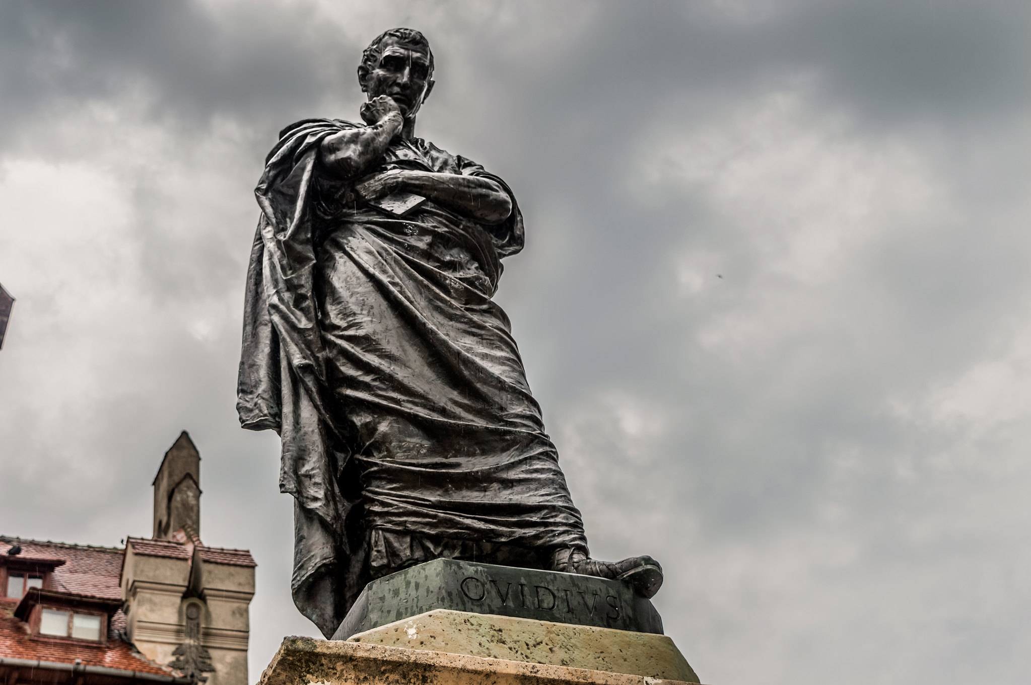 Statue des Ovid, des römischen Dichters