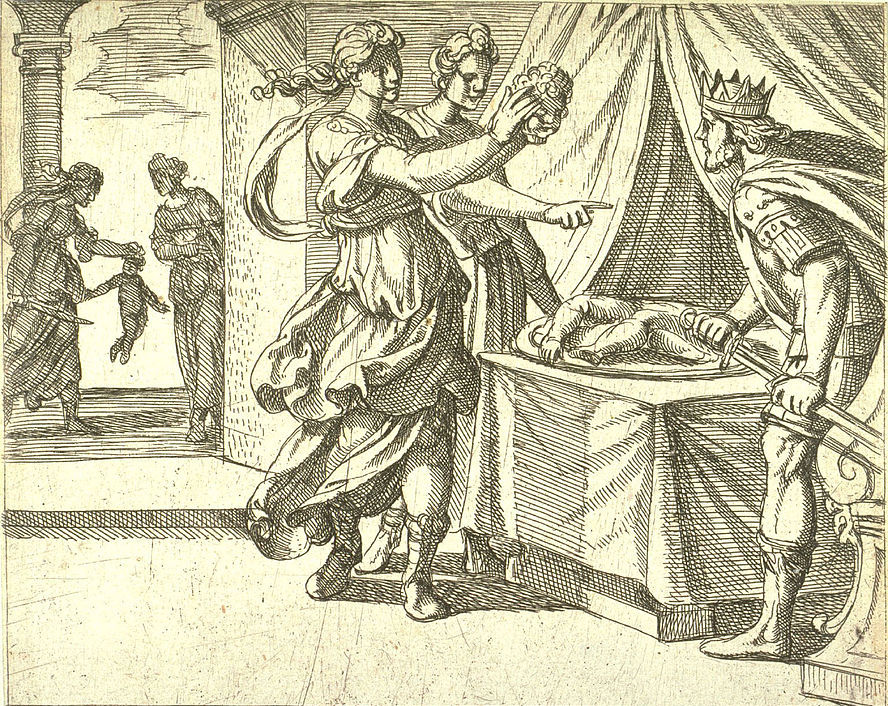 Künstlerische Darstellung des Fluches des Atreus und des Thyestes