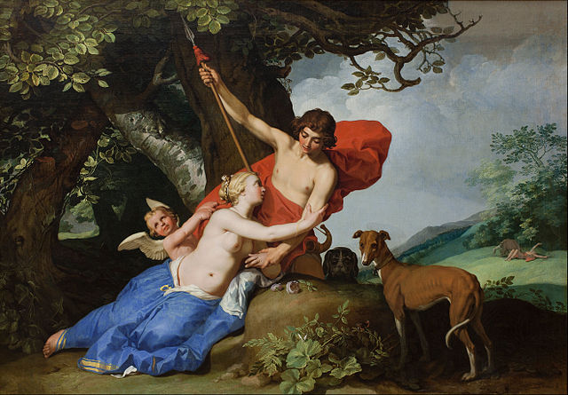 Gemälde von Venus und Adonis