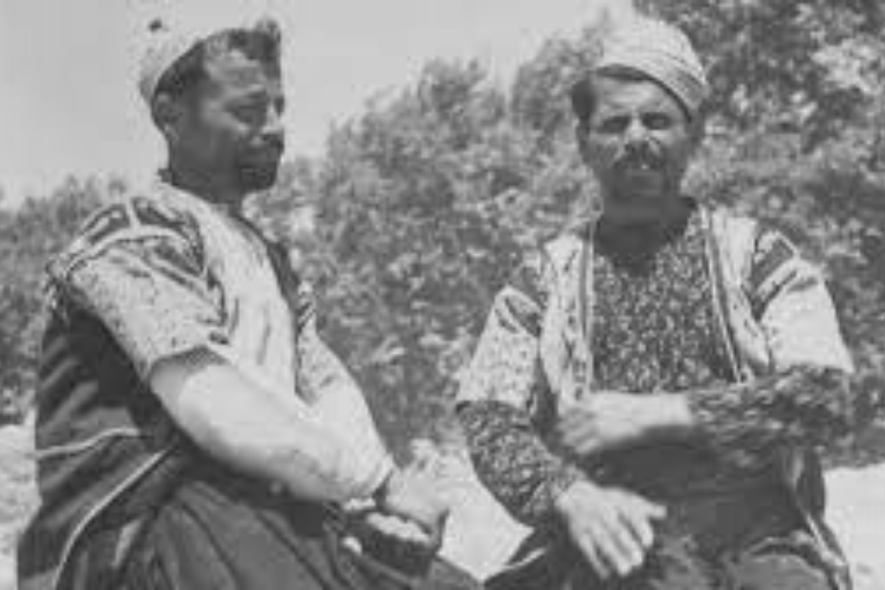 Two Alawite men sitting