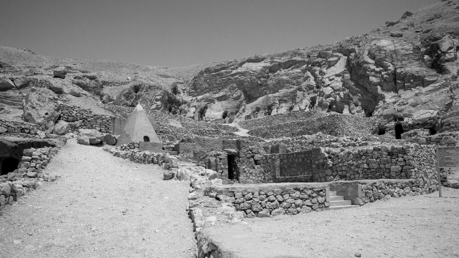 A small pyramid in the Valley of the Kings