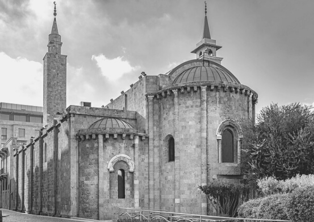 Al Omari mosque in Beirut as part of the Lebanese people community