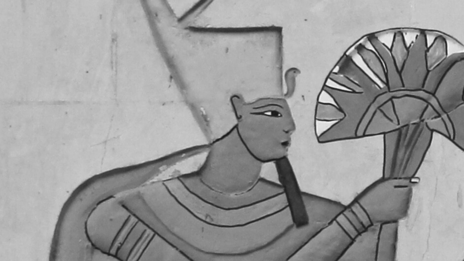 Ancient Egyptian with beard wig