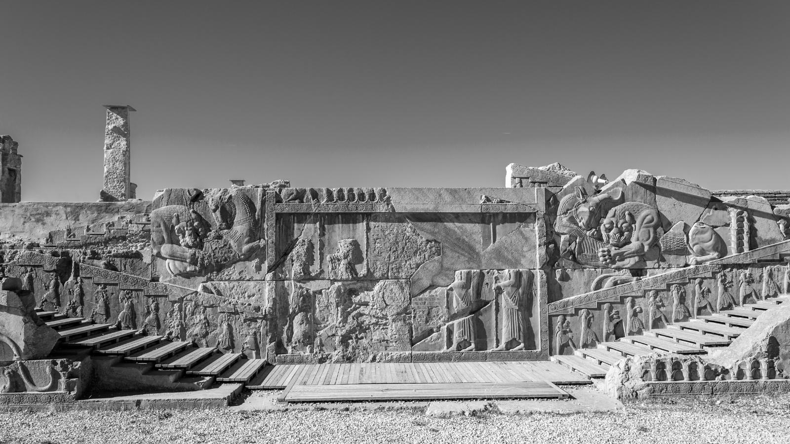 Ancient Persian carving in Persepolis