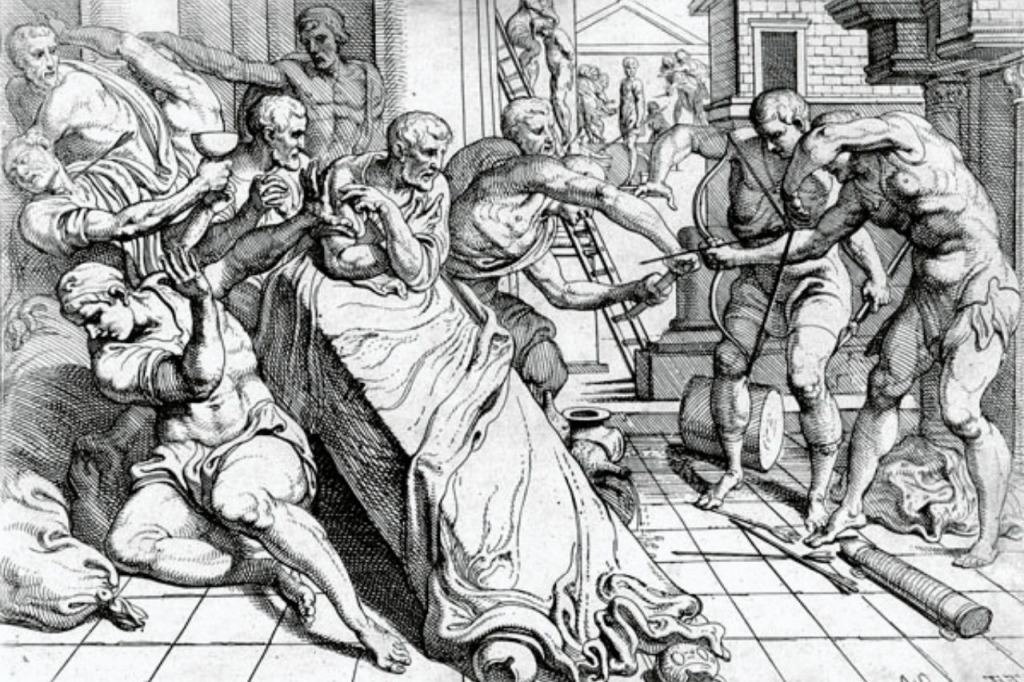 Antinous role in The Odyssey - punishment for Penelope's suitors