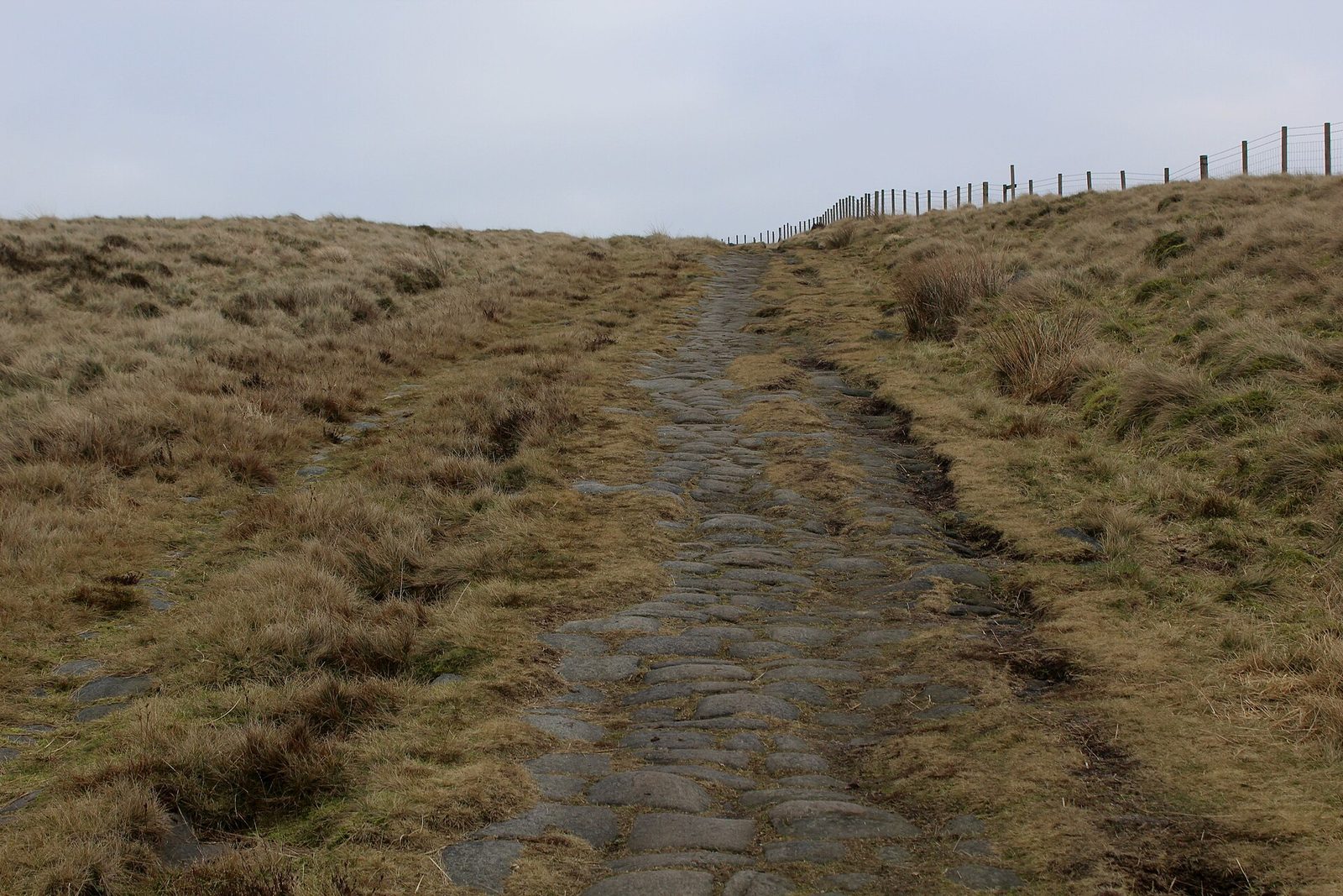 Pennine Way aufsteigend zur Blackstone Edge