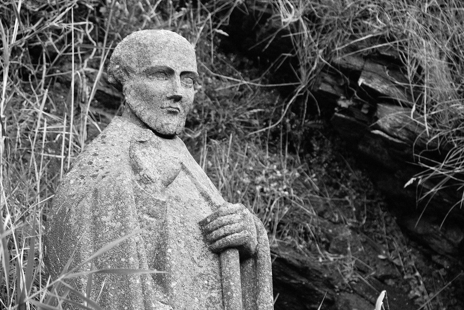 Saint-Gildas-de-Rhuys: Statue des heiligen Gildas
