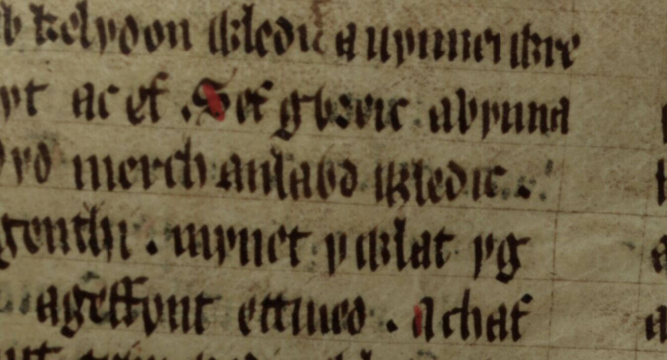 Culhwch und Olwen, Folio 200v, zeigt möglicherweise den frühesten erhaltenen Verweis auf Amlawdd