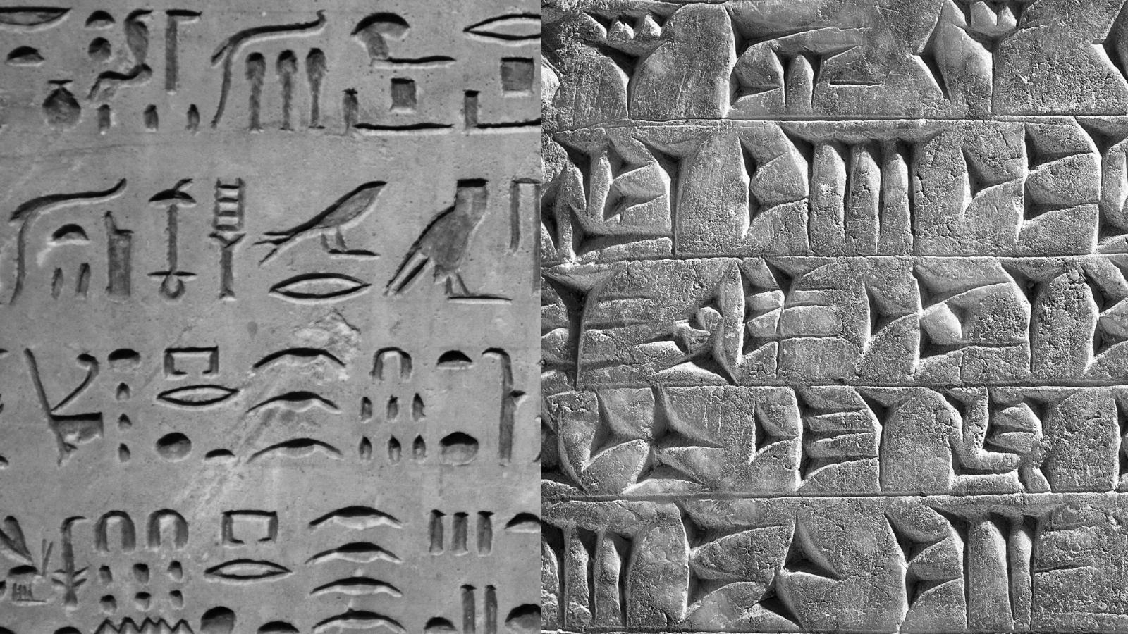 Keilschrift und Hieroglyphen: Die Gemeinsamkeiten und Unterschiede