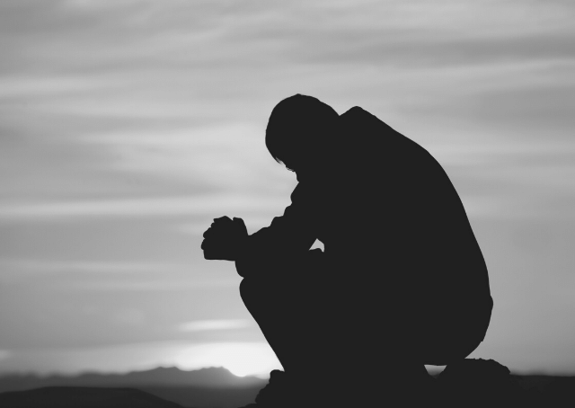 Drusischer Mann beim Gebet