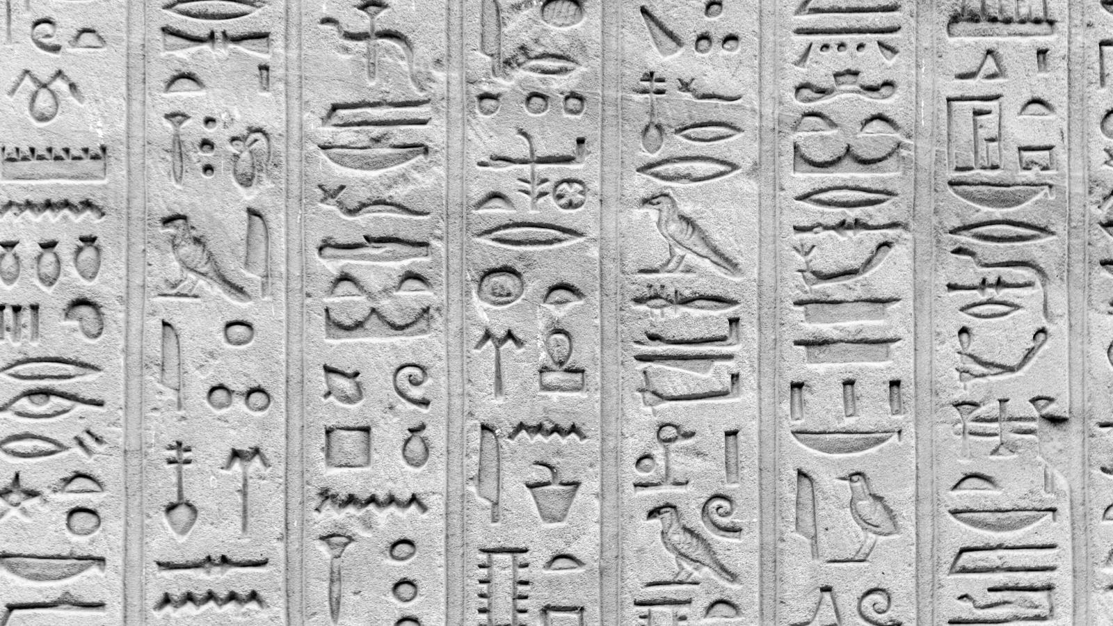 Egyptian hieroglyphs