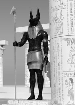 God of the afterlife Anubis