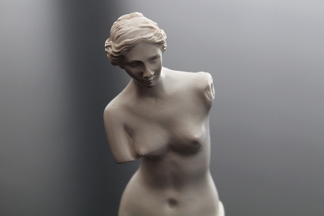 Sculpture of Aphrodite, the goddess who started the Trojan War in The Iliad