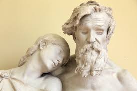 Statue of Oedipus in his later years