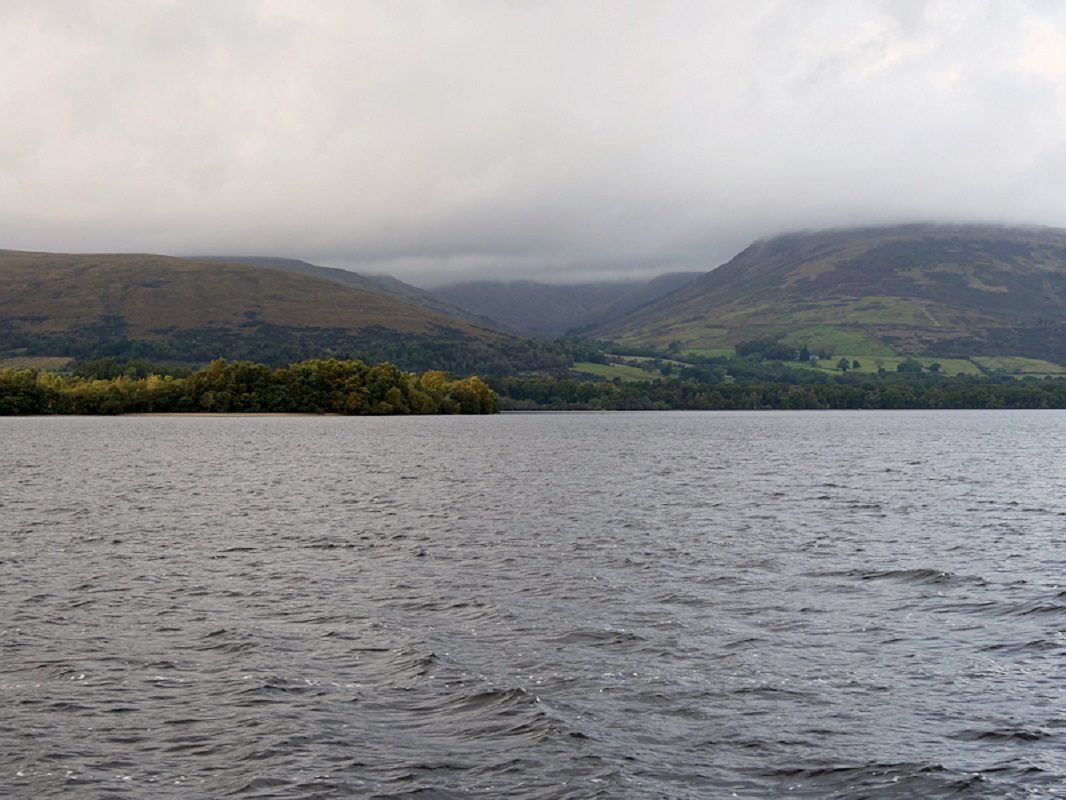 Loch Lomond, nahe dem möglichen Schauplatz von Aedans Schlacht von Leithreid. Foto von David Dixon, CC-BY 2.0