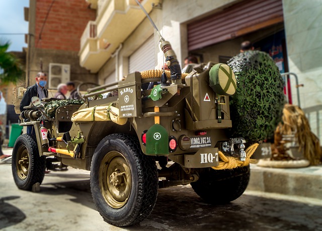 Military car in Algeria