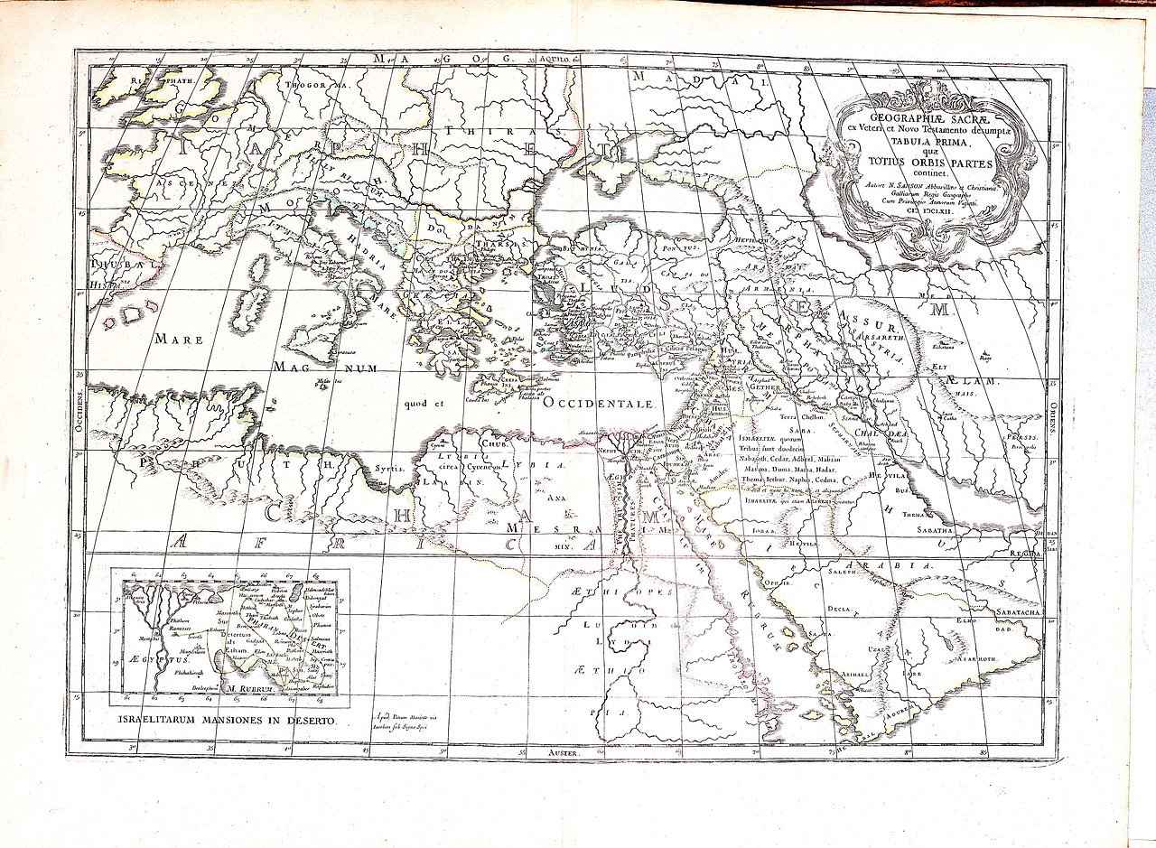 Eine Karte des Mittelmeerraums, Nicolas Sanson, 1651