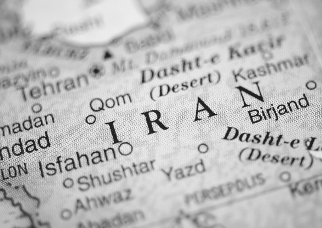 Karte des heutigen Iran