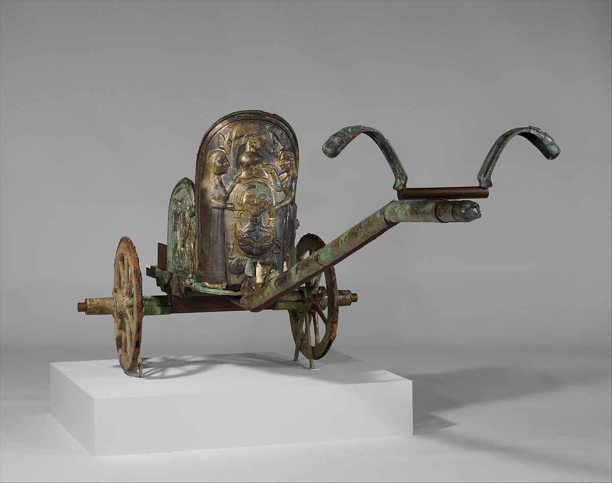 Der Streitwagen von Monteleone der Etrusker, die Tyrrhener aus Platons Bericht