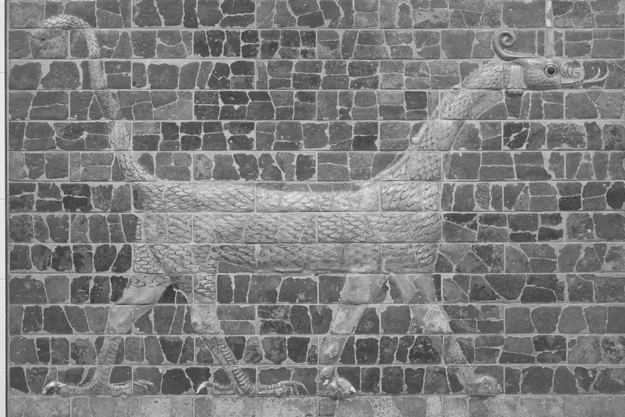 Mushussu dragon on Ishtar gate