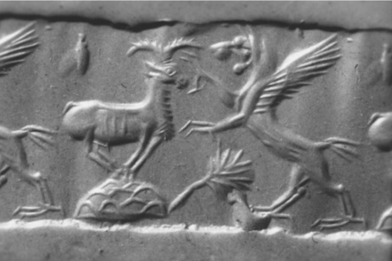 Mushussu dragon on relief