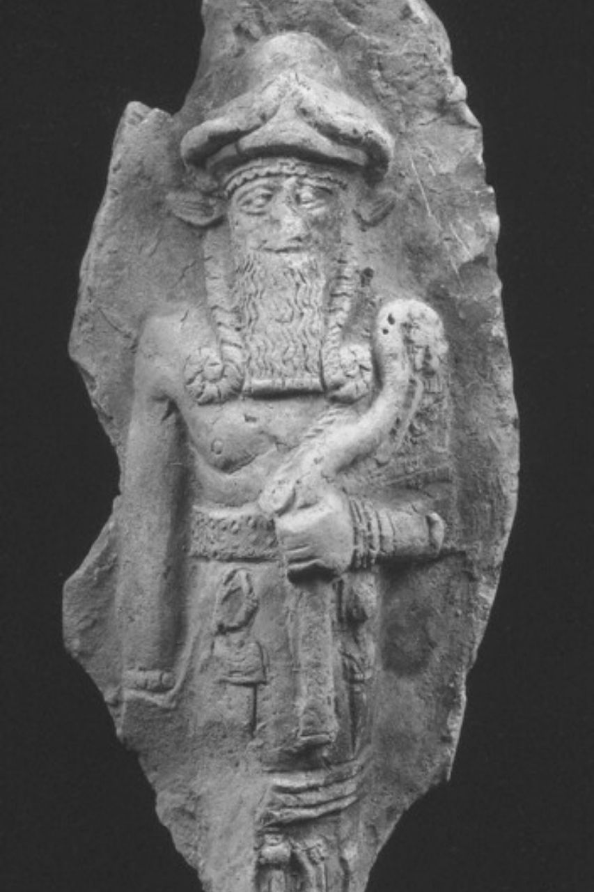 Nergal as god of the underworld relief