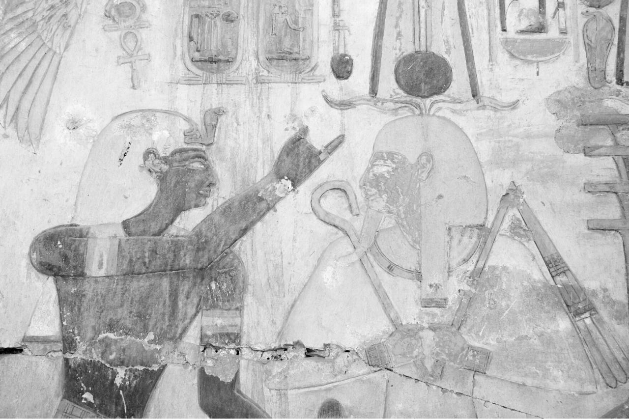 Wandgemälde von Sethos I.