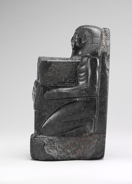 Statue of Senenmut holding a sistrum New Kingdom the Metropolitan Museum of Art