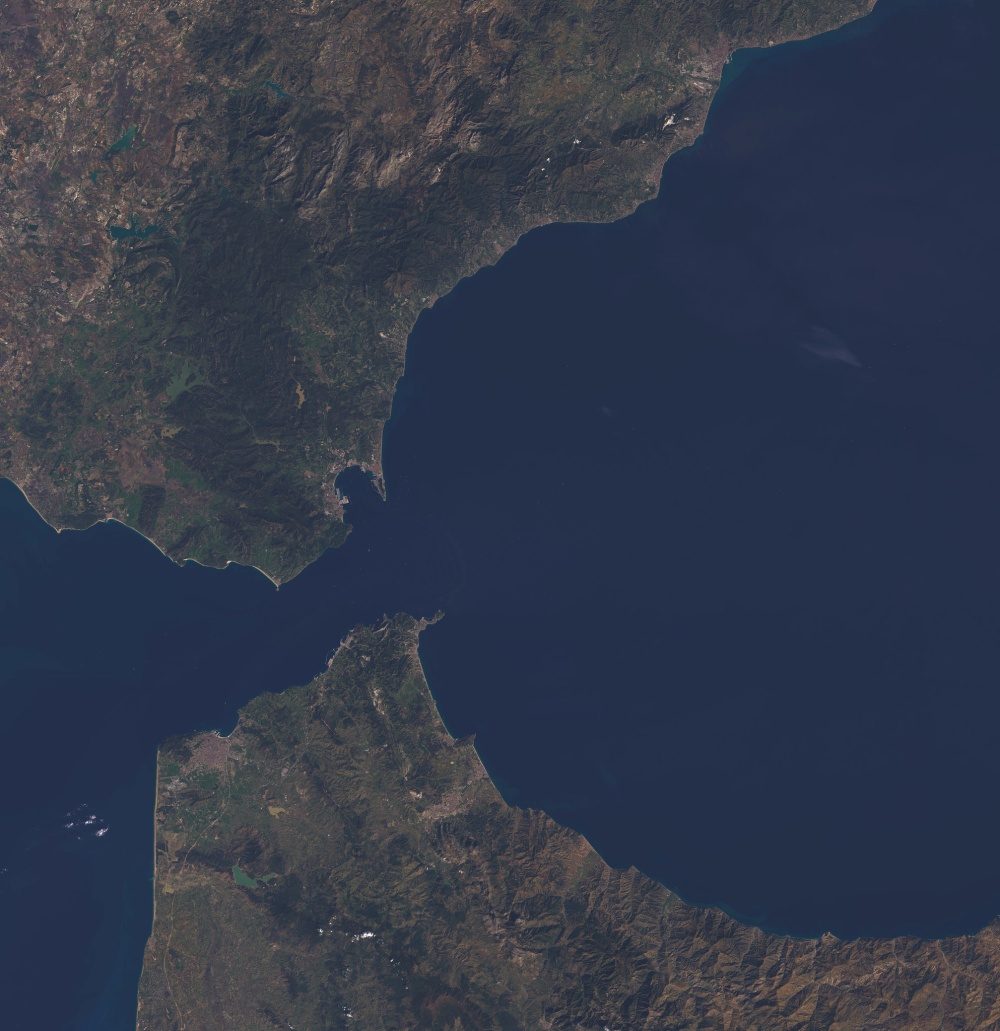 Satellitenansicht der Straße von Gibraltar, CC-BY 2.0