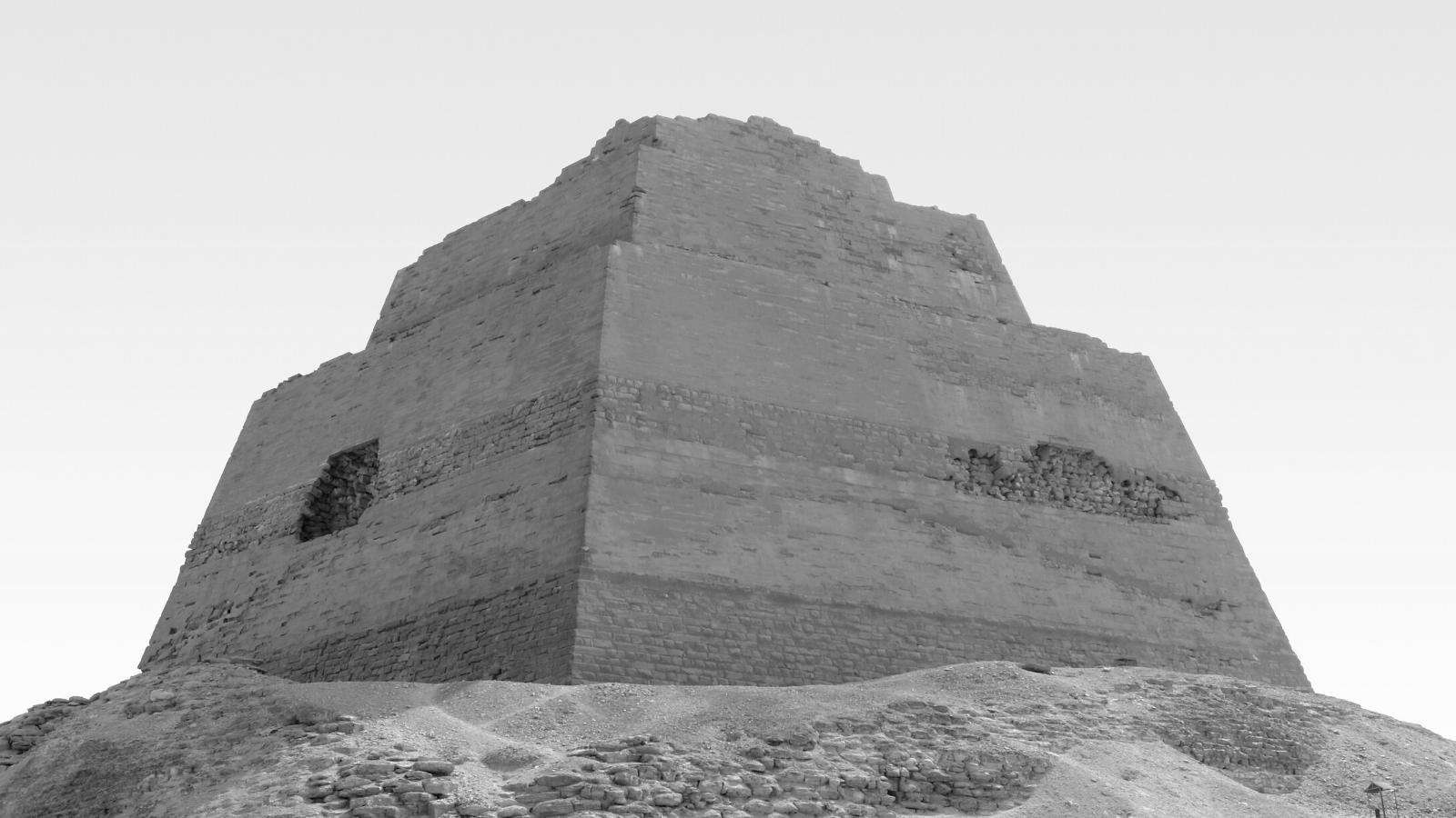 The Meidum pyramid in Egypt