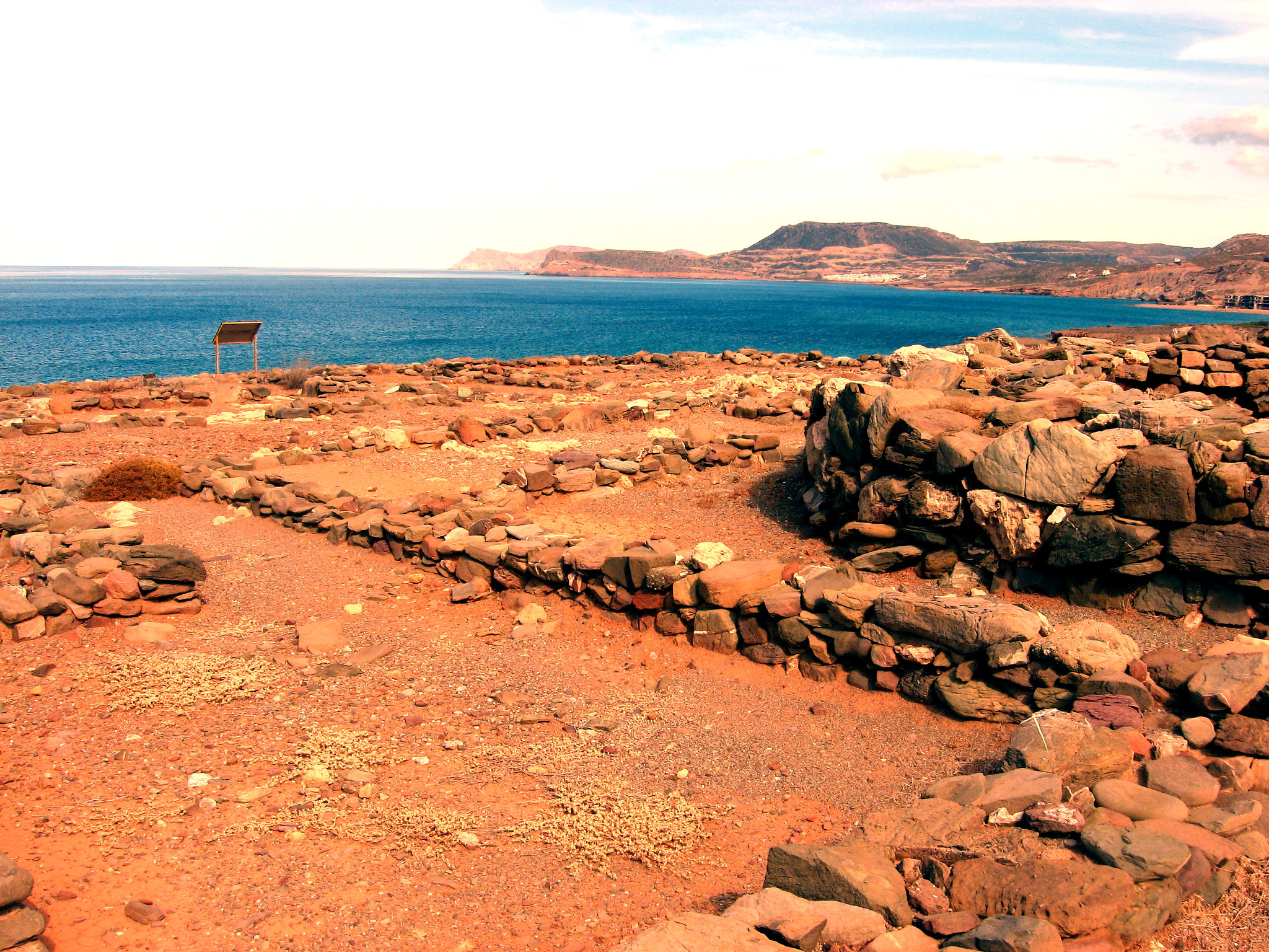 Blick von Agia Fotia auf Kreta, einem der vorgeschlagenen Standorte von Atlantis zwischen Libyen und Asien