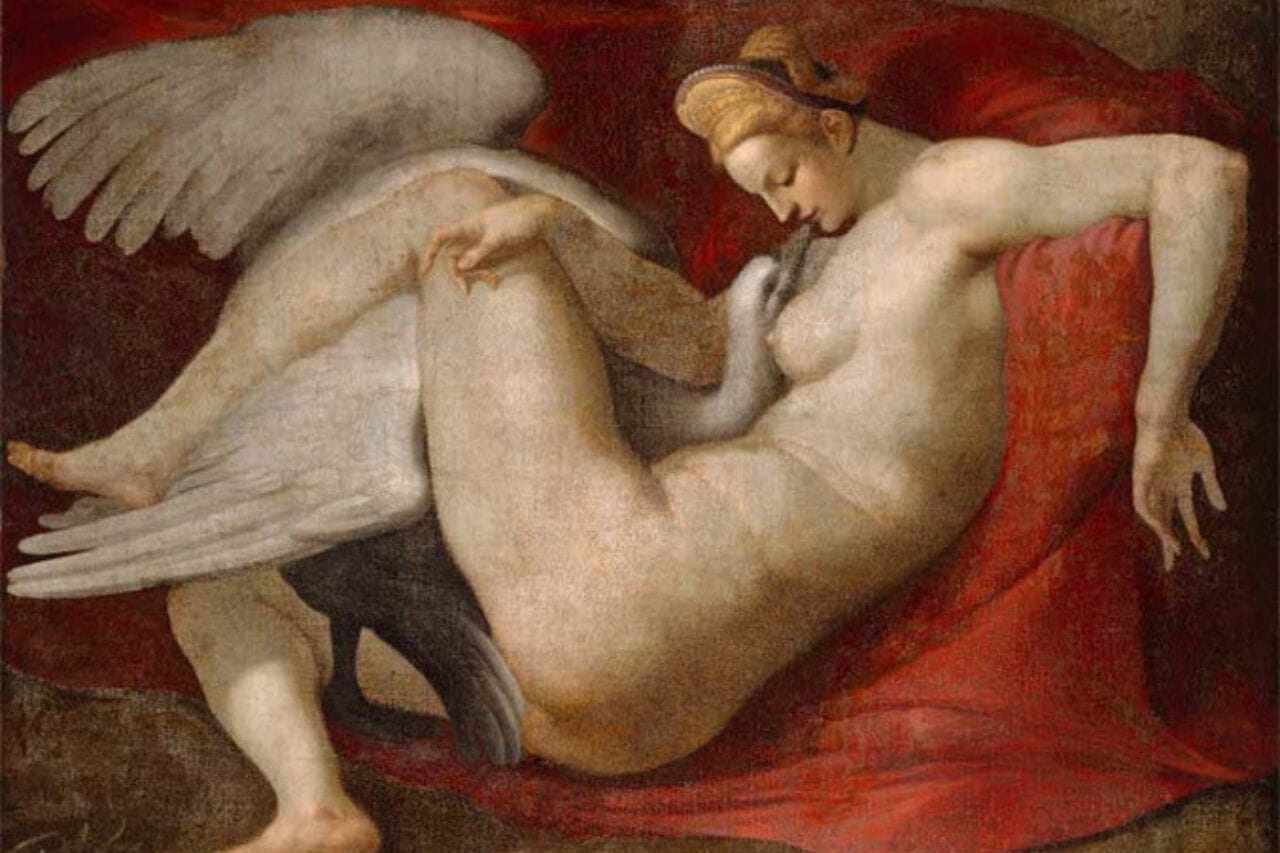 Zeus appeared to Leda - how it happened